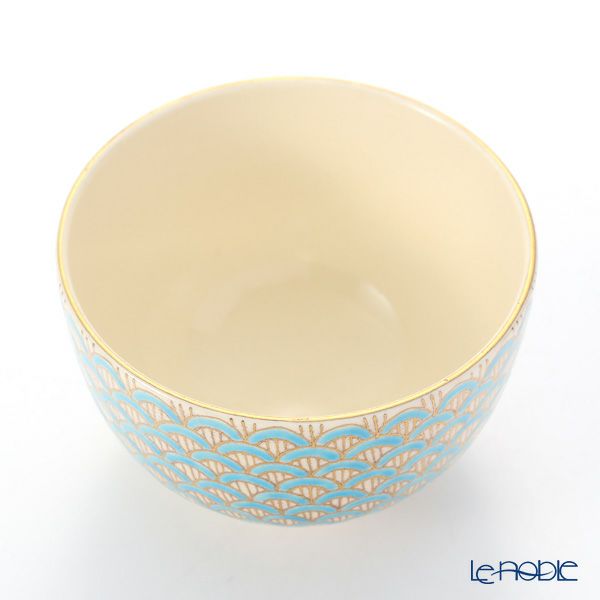 京焼・清水焼 抹茶碗 K0096 金彩青海波 480ml