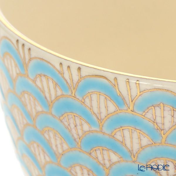 京焼・清水焼 抹茶碗 K0096 金彩青海波 480ml