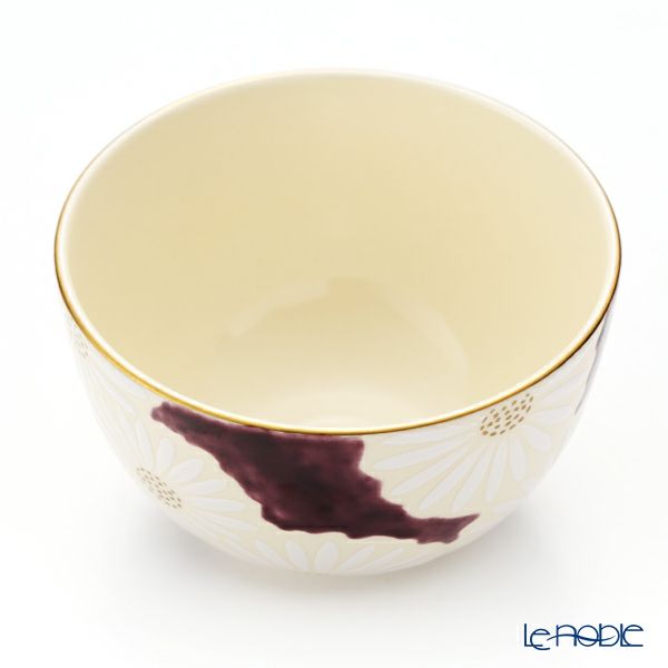 京焼・清水焼 抹茶碗 K0009 白菊紫地