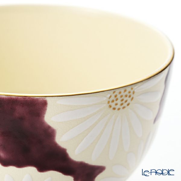 京焼・清水焼 抹茶碗 K0009 白菊紫地