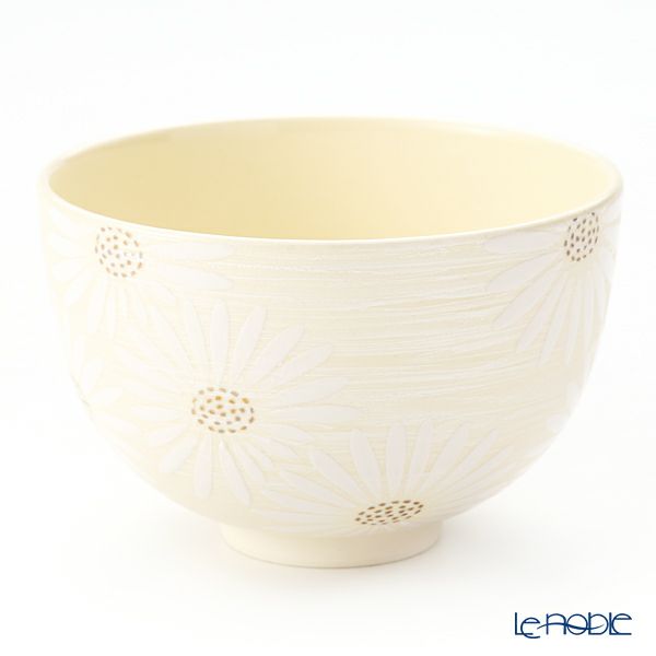 京焼・清水焼 抹茶碗 K0011 白菊刷毛目銀彩