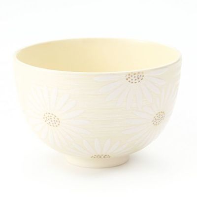 京焼・清水焼 抹茶碗 K0011 白菊刷毛目銀彩 | ブランド洋食器専門店ル