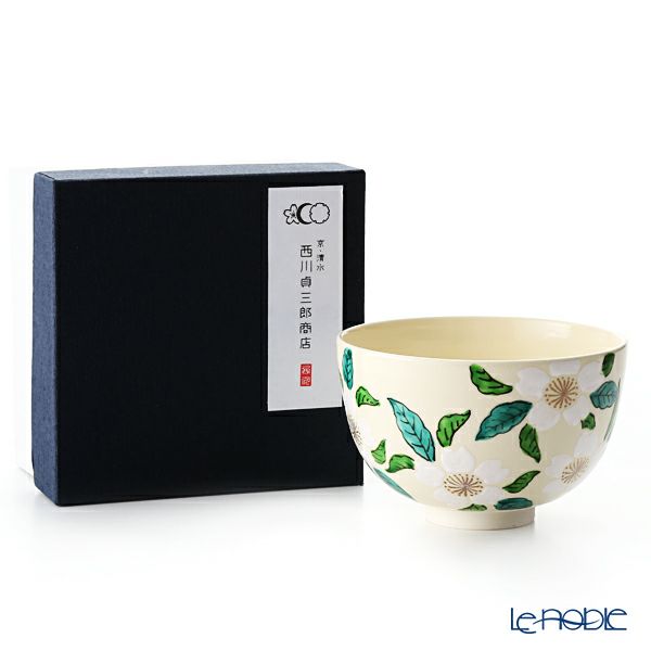 京焼・清水焼 抹茶碗 K0015 彩白桜