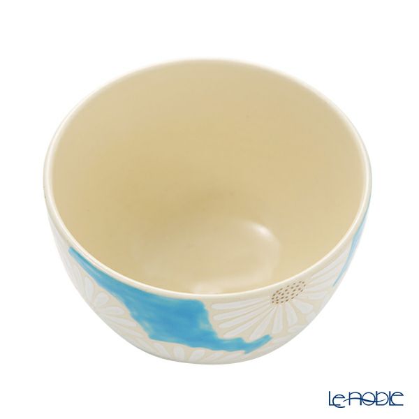 京焼・清水焼 抹茶碗 K0008 白菊青地