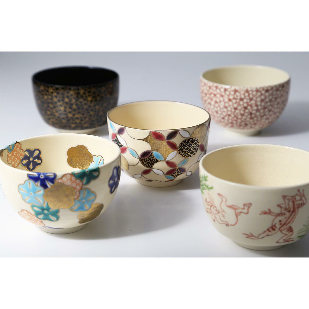 京焼・清水焼 抹茶碗（小茶碗） S00152 彩高山寺