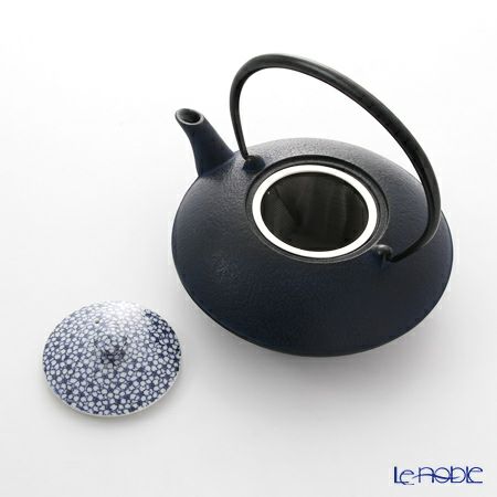 京焼・清水焼 鉄瓶急須 T0100 染付桜詰 大 900ml