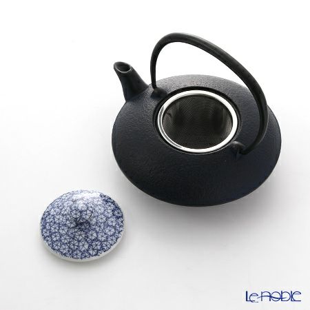 京焼・清水焼 鉄瓶急須 T0103 染付紅葉詰 小 410ml