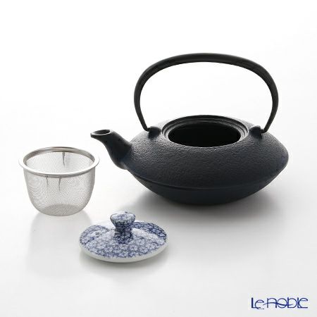 京焼・清水焼 鉄瓶急須 T0103 染付紅葉詰 小 410ml