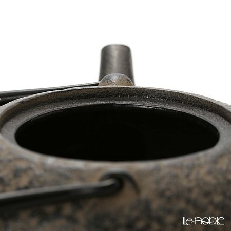 京焼・清水焼 鉄瓶急須・黒 K0112 彩青絵 500ml