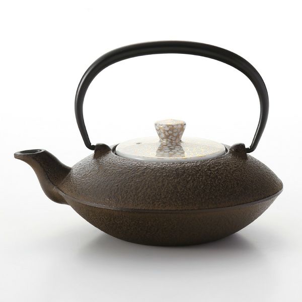 京焼・清水焼 鉄瓶急須・茶 T0168 金彩桜詰 小 410ml