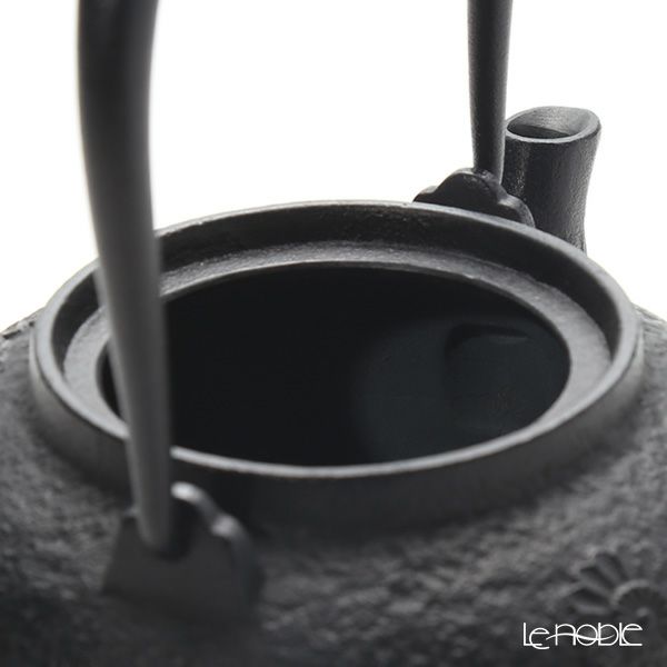 京焼・清水焼 鉄瓶急須 M0175 鉄絵菊花紋 800ml