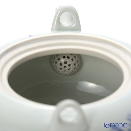 京焼・清水焼 ティーポット（石瓶） S0208 染付高山寺 600ml 藤ハンドル