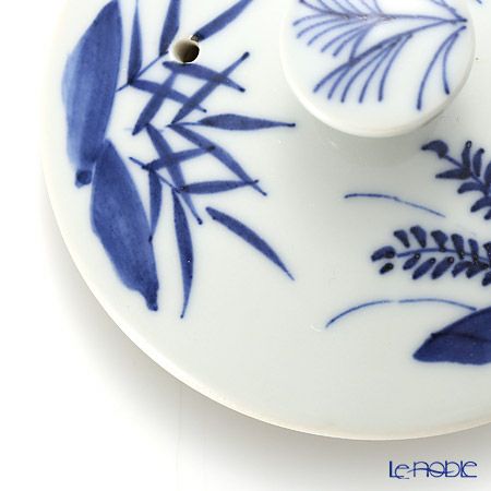 京焼・清水焼 ティーポット（石瓶） S0208 染付高山寺 600ml 藤ハンドル