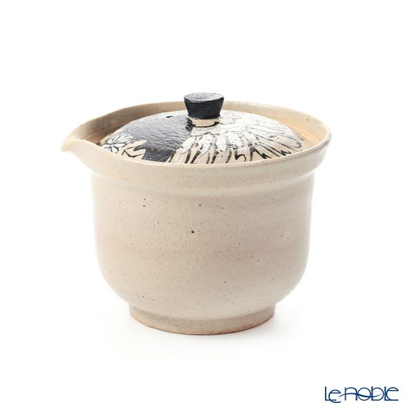 京焼・清水焼 ティーポット（宝瓶） M0299 金銀彩鶴花 250ml