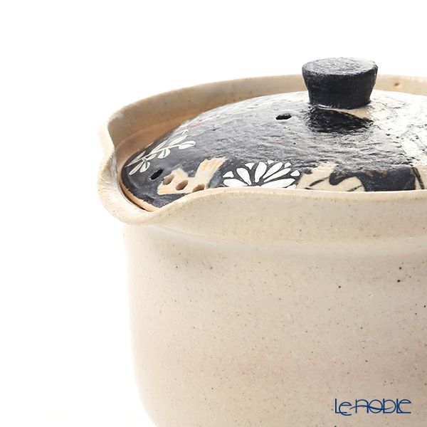 京焼・清水焼 ティーポット（宝瓶） M0299 金銀彩鶴花 250ml