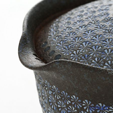 京焼・清水焼 ティーポット（宝瓶） M0290 南蛮三島詰 270ml