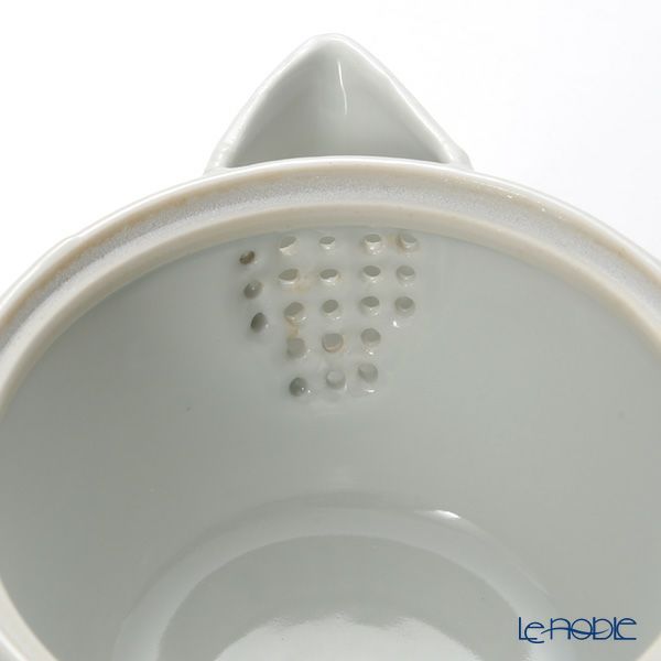 京焼・清水焼 ティーポット（宝瓶） S0291 白磁金銀彩七宝紋 160ml 洸春窯／高島慎一