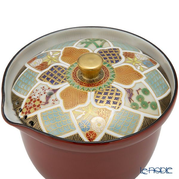 京焼・清水焼 ティーポット（宝瓶） 彩花小紋松竹梅 230ml T02111