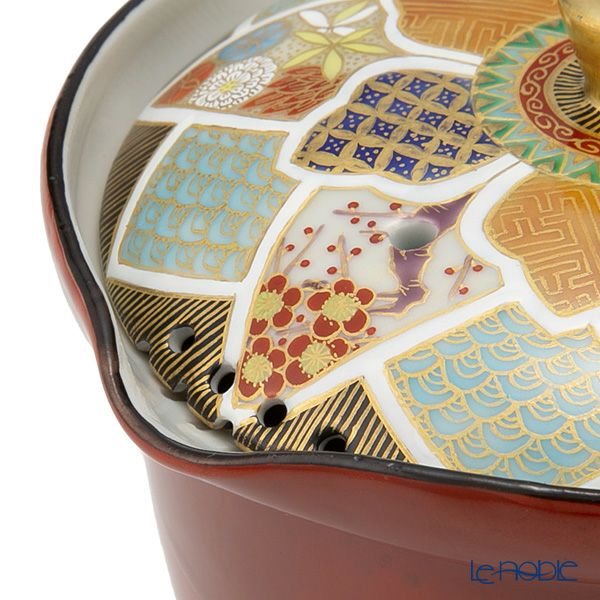 京焼・清水焼 ティーポット（宝瓶） 彩花小紋松竹梅 230ml T02111