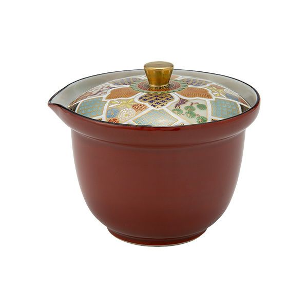 京焼・清水焼 ティーポット（宝瓶） 彩花小紋松竹梅 230ml T02111