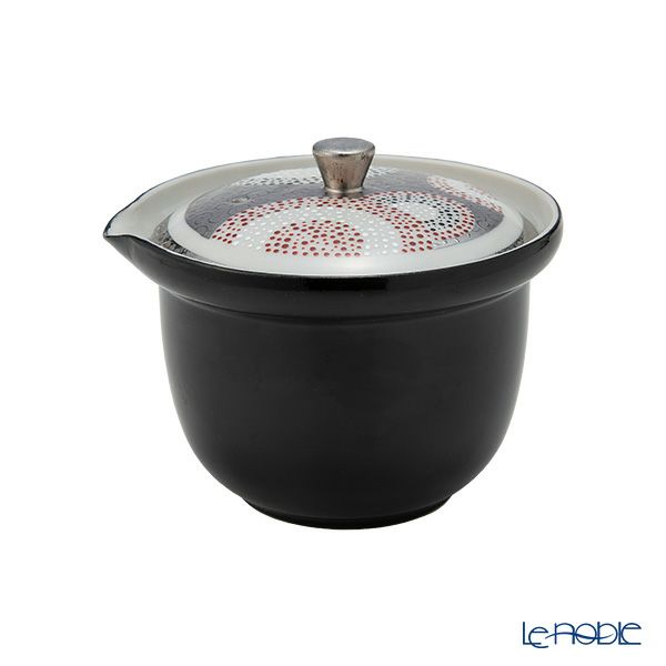 京焼・清水焼 ティーポット（宝瓶） 彩点詰銀彩唐草 230ml K02108