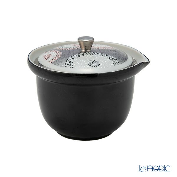 京焼・清水焼 ティーポット（宝瓶） 彩点詰銀彩唐草 230ml K02108