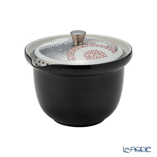 京焼・清水焼 ティーポット（宝瓶） 彩点詰銀彩唐草 230ml K02108