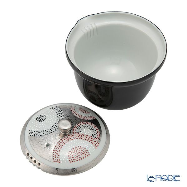 京焼・清水焼 ティーポット（宝瓶） 彩点詰銀彩唐草 230ml K02108