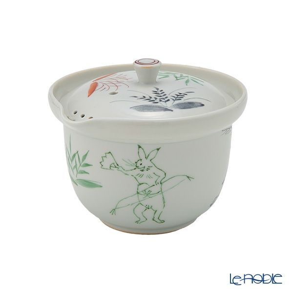京焼・清水焼 ティーポット （宝瓶） 彩高山寺 鳥獣戯画 230ml S02112