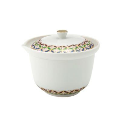 京焼・清水焼 ティーポット（宝瓶） M0290 南蛮三島詰 270ml