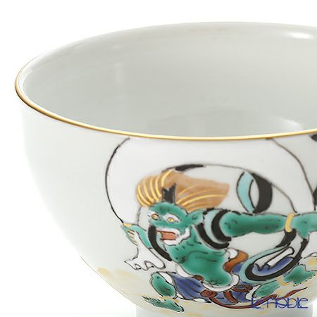 京焼・清水焼 汲出し碗 S0328 金彩風神