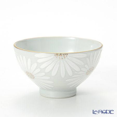 京焼・清水焼 汲出し碗 大 K0339 白菊刷毛目銀彩