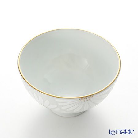 京焼・清水焼 汲出し碗 大 K0339 白菊刷毛目銀彩