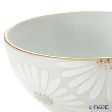 京焼・清水焼 汲出し碗 大 K0339 白菊刷毛目銀彩