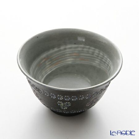 京焼・清水焼 汲出し碗 M0363 南蛮帯三島