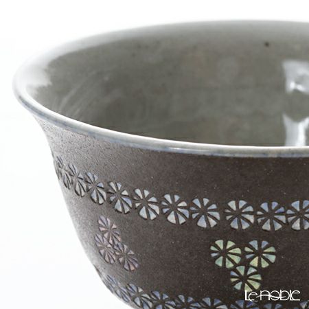 京焼・清水焼 汲出し碗 M0363 南蛮帯三島