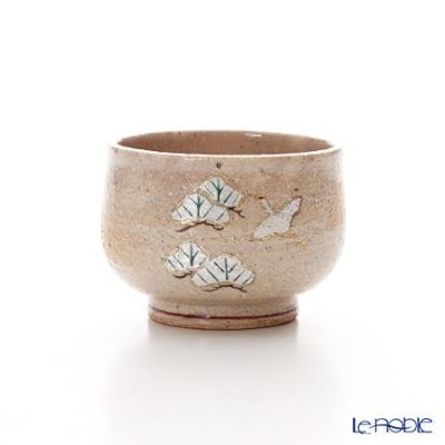 京焼・清水焼 抹茶碗 S0003 白磁金銀彩七宝紋 洸春窯／高島慎一