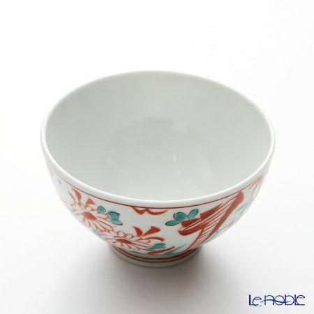 京焼・清水焼 汲出し碗 大 K0373 彩赤絵