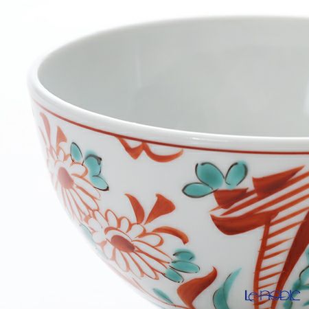 京焼・清水焼 汲出し碗 大 K0373 彩赤絵