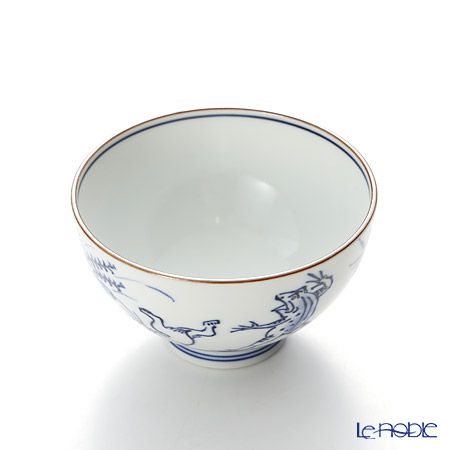 京焼・清水焼 汲出し碗 大 S0375 染付高山寺 200ml