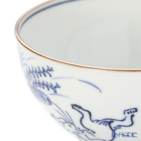 京焼・清水焼 汲出し碗 大 S0375 染付高山寺 200ml