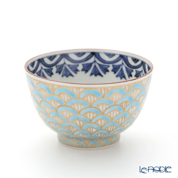 京焼・清水焼 汲出し碗 K0331 金彩青海波 180ml