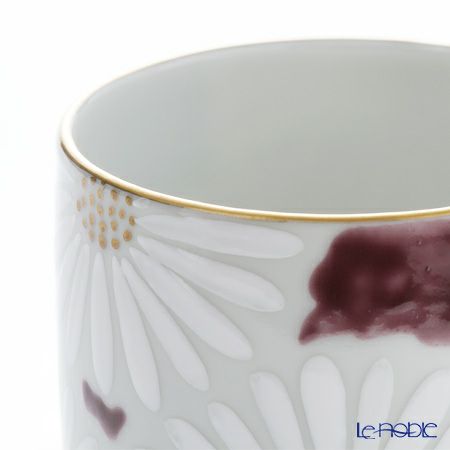 京焼・清水焼 湯呑 K0417 白菊紫地