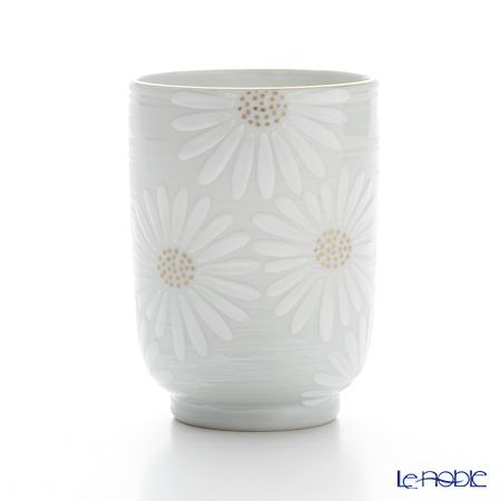 京焼・清水焼 湯呑 K0420 白菊刷毛目銀彩