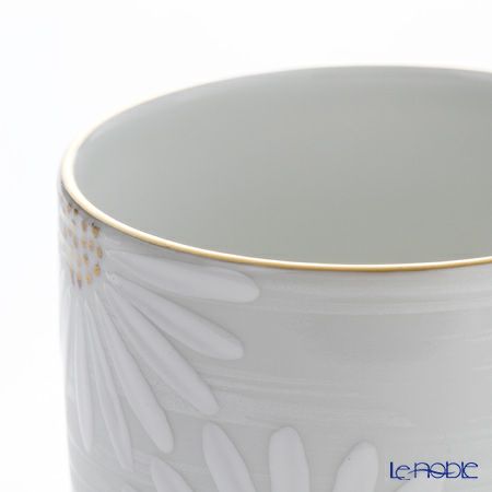 京焼・清水焼 湯呑 K0420 白菊刷毛目銀彩