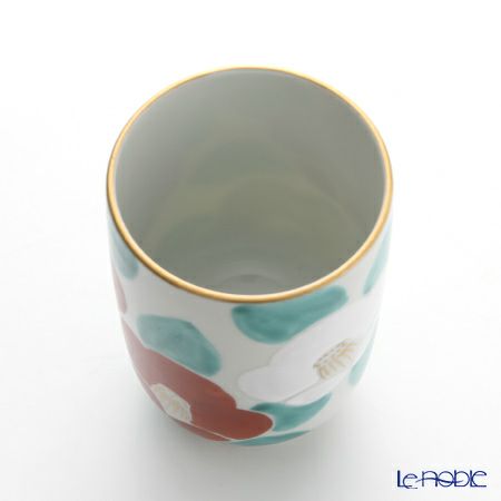 京焼・清水焼 湯呑 K0422 彩紅白椿