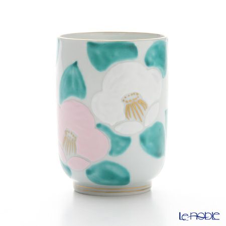 京焼・清水焼 湯呑 K0423 彩薄紅椿