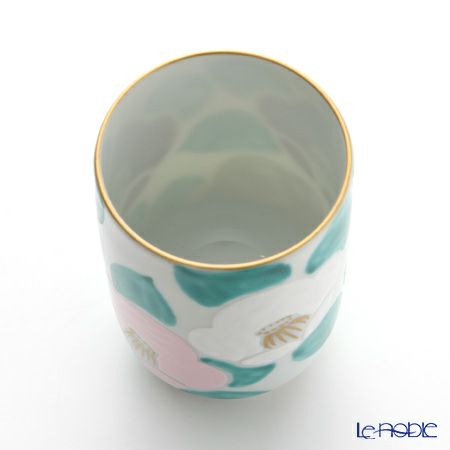 京焼・清水焼 湯呑 K0423 彩薄紅椿