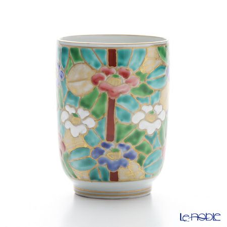 京焼・清水焼 湯呑 K0426 金彩椿