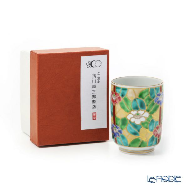 京焼・清水焼 湯呑 K0426 金彩椿